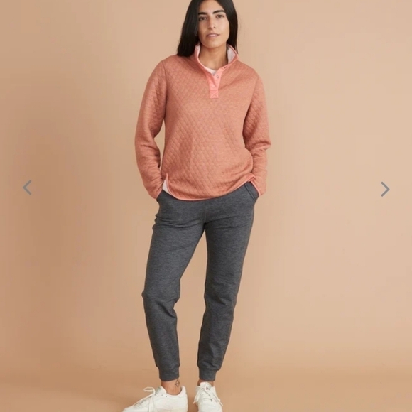 Marine layer Liz Sport Jogger in Dark Heather Grey - Picture 5 of 9